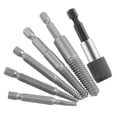 thumbnail image 6 of 6Pcs Stud Screw Extractor Remover Set Broken Damaged Pipes Bolt Easy Out Tool, 6 of 9