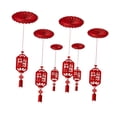 thumbnail image 4 of 6 Piezas Pendientes Año Nuevo Chino Decorativos Colgantes de Techo con Borlas para Celebración del Año del Caballo y Primavera Adecuados para Tiendas, 4 of 9