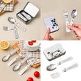 thumbnail image 2 of Lerpwige Camping Cutlery Set Fork Spoon Metal Tableware for Outdoor Picnics Hiking, 2 of 13