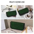 thumbnail image 5 of Wukai Emerald Green Sparkling Print Big Capacity Pencil Case, Upgraded Canvas Pencil Pouch Large Pencil Bag Organizer,Aesthetic Supply, 5 of 6
