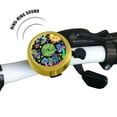 thumbnail image 3 of WIRESTER Gold Bicycle Bell Aluminum Alloy Mini Bike Bell With Ring Horn Accessories for Adults Men Women Kids Girls and Boys -Magic Mushrooms Records, 3 of 6