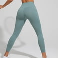 thumbnail image 6 of Hessimy No Front Seam High Waisted Workout Leggings for Women Buttery Soft Yoga Pants Gym Athletic Tights(Green,XL), 6 of 8