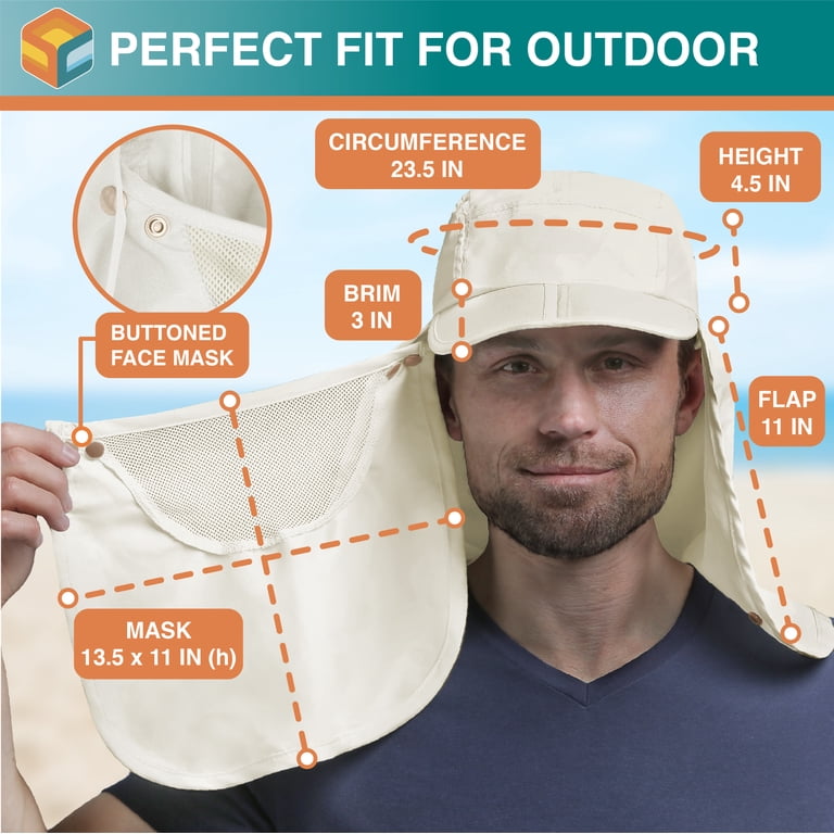 Casquette Saharienne Anti-UV G-HEAT UPF50+ Avec Protège-Nuque - Technologie Rafraîchissante Polycool