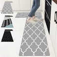 thumbnail image 1 of Sentmoon Door Mat Outdoor Mat Kitchen Mat 2pcs Kitchen Rugs Cushioned Kitchen Mats for Floor Non Slip Standing Desk MatWaterproofing Kitchen Rug Set Washable for Kitche Floor Office, 1 of 8
