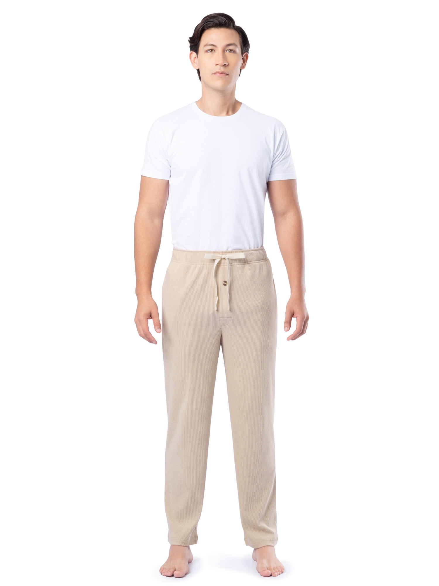 Fruit of the Loom Men's Rib Knit Sleep Pant, Sizes S-5XL