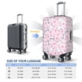 thumbnail image 6 of Haiem Cute Rabbit Flower Luggage Cover Printed Suitcase Covers for Luggage Elastic Washable Suitcase Protector Fits 18-32 Inch Luggage-Small, 6 of 9