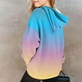 thumbnail image 4 of Grblisyd Hoodies for Teen Girls Boys 10-12 Graphic Hoodie Youth Long Sleeve Gradient Graphic Tween Tops Girl Cute Sweatshirt Drawstring Pullover Preppy Girls Clothes Cyan 140, 4 of 5