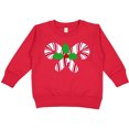 thumbnail image 2 of Inktastic Candy Canes and Holly Christmas Toddler Sweatshirt, 2 of 4