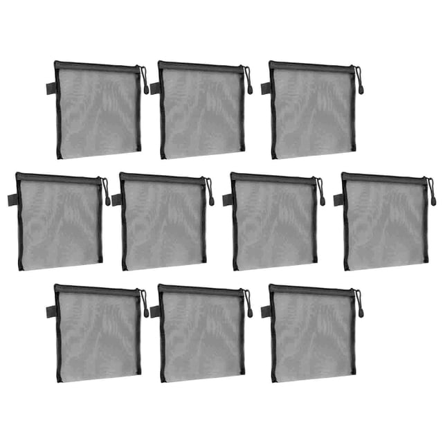 10 Pcs Pochette à Fermeture Éclair pour Documents, Imperméable et Résistante aux Déchirures, Format Papier A5, Sac Organisateur de Documents Multifonction pour Maison, Bureau, École, Bibliothèque, Voyage