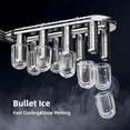 thumbnail image 3 of Ice Makers Countertop,26Lbs/24H,8Pcs in 6Mins,Portable Ice Maker Machine with 1.2 L Water Tank,Self-Cleaning,Interior Lighting,2 Sizes of Bullet Ice for Home/Kitchen/RV/Camping(Stainless Steel), 3 of 7