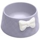 thumbnail image 1 of L sand color Cuenco para mascotas, pajarita, cuenco Adorable decorativo para perros y gatos, 1 of 4