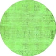 thumbnail image 1 of Ahgly Company Indoor Round Abstract Green Modern Area Rugs, 7' Round, 1 of 4