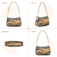 thumbnail image 7 of FORMRS Womens Shoulder Bag with Chain Strap Clutch Purse Cute Tote Handbag, Abstract Wavy Landscape, 7 of 7