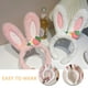 thumbnail image 3 of Diadema de conejo, diadema con orejas de conejito de dibujos animados, disfraz de Animal, decoración para el cabello, 3 of 5