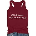 thumbnail image 4 of Women's Sleeveless Yoga Workout Tank Tops Funny Sayings Loose Fit Running Exercise T-Shirt, 4 of 5