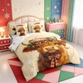 thumbnail image 2 of Manfei Western Xmas Festive 7-Piece Twin Bedding,Cute Christmas Highland Cattle Bedding Comforter Set,Xmas Reversible, 2 of 7