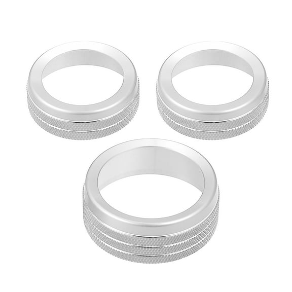 Unique Bargains AC Radio Switch Knob Cover Decals for Dodge Durango 2014-2020 for Jeep Cherokee 2014-2021 (Set of 3)
