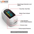 thumbnail image 3 of LOOKEE® C101A2 Deluxe Fingertip Pulse Oximeter | Blood Oxygen Saturation Monitor with Plethysmograph and Perfusion Index | Finger SpO2 Tracker, 3 of 7