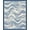Blue Ivory, Pattern 1, variant on ODIKA 8'x10' Washable Area Rug Motif Border Sage That Couch Costal Abstract Brushstroke Wave Playful Expressive for King Size Bedroom Under Bed, Master Suite, Non-Shedding, Easy Care