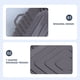 thumbnail image 5 of Freidora de aire de silicona cuadrada para hornear bandeja para horno para utensilios de cocina (gris), 5 of 7