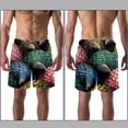 thumbnail image 3 of luoweisi Men's Beach Shorts Quick Dry Swim Trunks with Mesh Lining Unique Pangolin M, 3 of 5