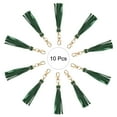 thumbnail image 3 of 10pcs Borlas de Cuero PU, Charm de Borla de 6" con Gancho Giratorio para Hacer Joyería (Verde), 3 of 6