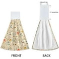 thumbnail image 4 of GZHJMY Mushroom Hanging Tie Towels Set of 2, Soft Absorbent Kitchen Hand Towels with Hanging Loops for Kitchen Bathroom Farmhouse Home Decor, 18.2 x 14 Inch Wash Cloths, 4 of 7