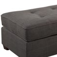 thumbnail image 2 of Cocktail Ottoman In Dark Gray, 2 of 5