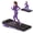 Black-with vibration mode, variant on ROBORE Folding Treadmill with 15% Incline, 4 in 1 Under Desk Walking Pad 8KM/H for Home Office, 2.5 HP Motor Portable Treadmill for Running with Remote Control & LED Display, 300lbs Capacity