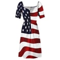 thumbnail image 4 of American Flag USA Sleeveless Dress elegant evening dresses for women 2024 women's summer jumpsuit Clothing, 4 of 6