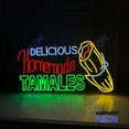 thumbnail image 2 of Handmadetneonsign Tamales Neon Sign, Mexican Tamales Led Sign, Tamales Food Wall Art Decor 95165, 2 of 5