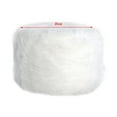 thumbnail image 3 of Round Ottoman Stool Slipcover Upholstered Padded Pouf Furry Cover 35cm White, 3 of 4
