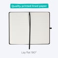 thumbnail image 4 of WallDeca Classic Lined Notebook Journal - Hard Cover, Ruled 8.25 x 5" (2-Pack: Black), 4 of 8