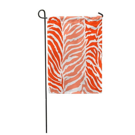 SIDONKU Orange Camouflage Colorful Skin of Zebra Green Leopard Garden Flag Decorative Flag House Banner 28x40 inch