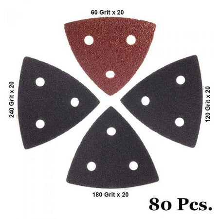 

Specialty Diamond MBKIT1 80 Piece Universal Hook & Loop Sand Paper For Oscillating Multi-Tools and Others 3-2/8 Size
