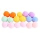 thumbnail image 1 of EeaseMX 36 minipelotas de peluche de gato de colores, divertidas y sonajeros con pompón para mascotas (colores aleatorios), 1 of 7