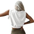 thumbnail image 3 of Amazhiyu Womens Sleeveless Athletic Crop Tops Solid Loose Cropped Tank Top Summer Casual T-Shirt, 3 of 8