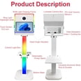 thumbnail image 3 of Photo Booth with Printer and Camera, DSLR Photo Booth 15.6 inch Touch Screen Selfie Portable Photobooth Machine RGB Light Stand for Events Wedding Birthday School Party, 3 of 9