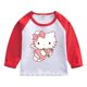 thumbnail image 3 of Hello Kitty-Camiseta de algodón puro para niños, camiseta que absorbe la humedad, Tops contrastantes dulces a la moda, camisetas deportivas informales de manga larga para bebé, 3 of 5