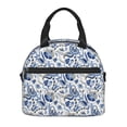 thumbnail image 2 of Hirioo Blue Paisley for Crossbody Lunch Box for Women Men with Adjustable Shoulder Strap for School, Work and Travel, 2 of 9