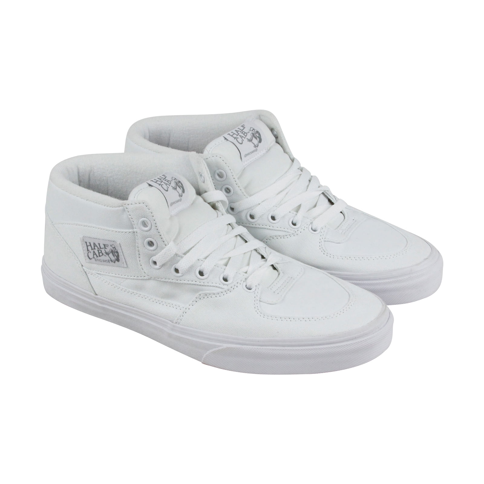 vans half cab white leather