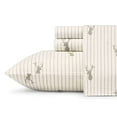 thumbnail image 2 of Eddie Bauer Deer Lodge Twin Flannel Sheet Set, Beige, 2 of 4