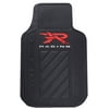 Plasticolor R Racing Elite Series Universal Fit Automotive Floor Mats, Vinyl, Black & Red, 2 Pc