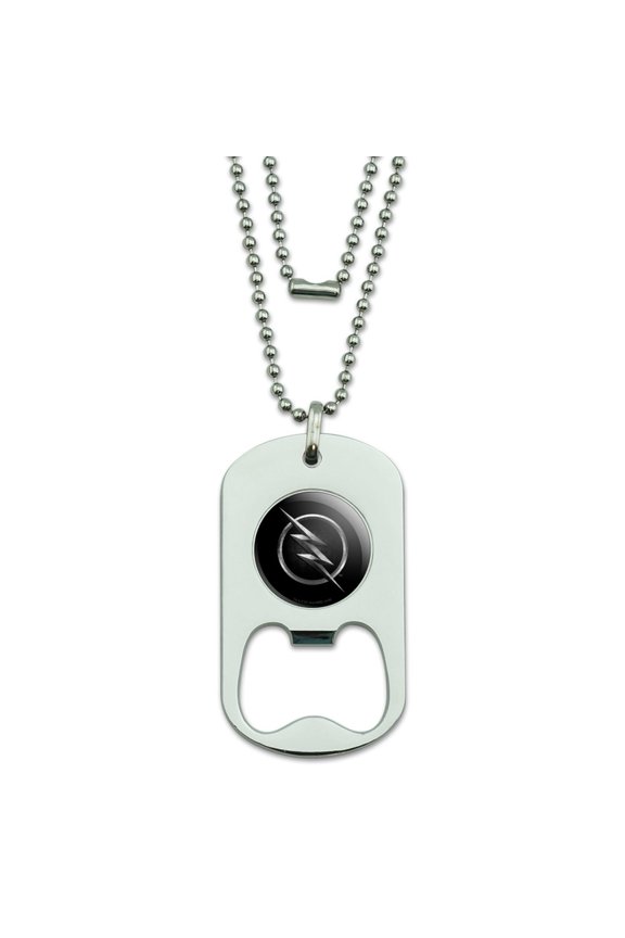 The Flash TV Series Zoom Logo Military Dog Tag Bottle Opener Pendant