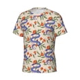thumbnail image 5 of Vsdgher Snake Print Men's Dry Fit Mesh Athletic Shirts Moisture Wicking Tennis T-Shirt Tops, 5 of 9