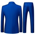 thumbnail image 2 of Cloudstyle Men's 3Pcs Business Professional Casual Daily Slim Fit One Button Suit Set (Blazer + Vest + Pants), 2 of 5