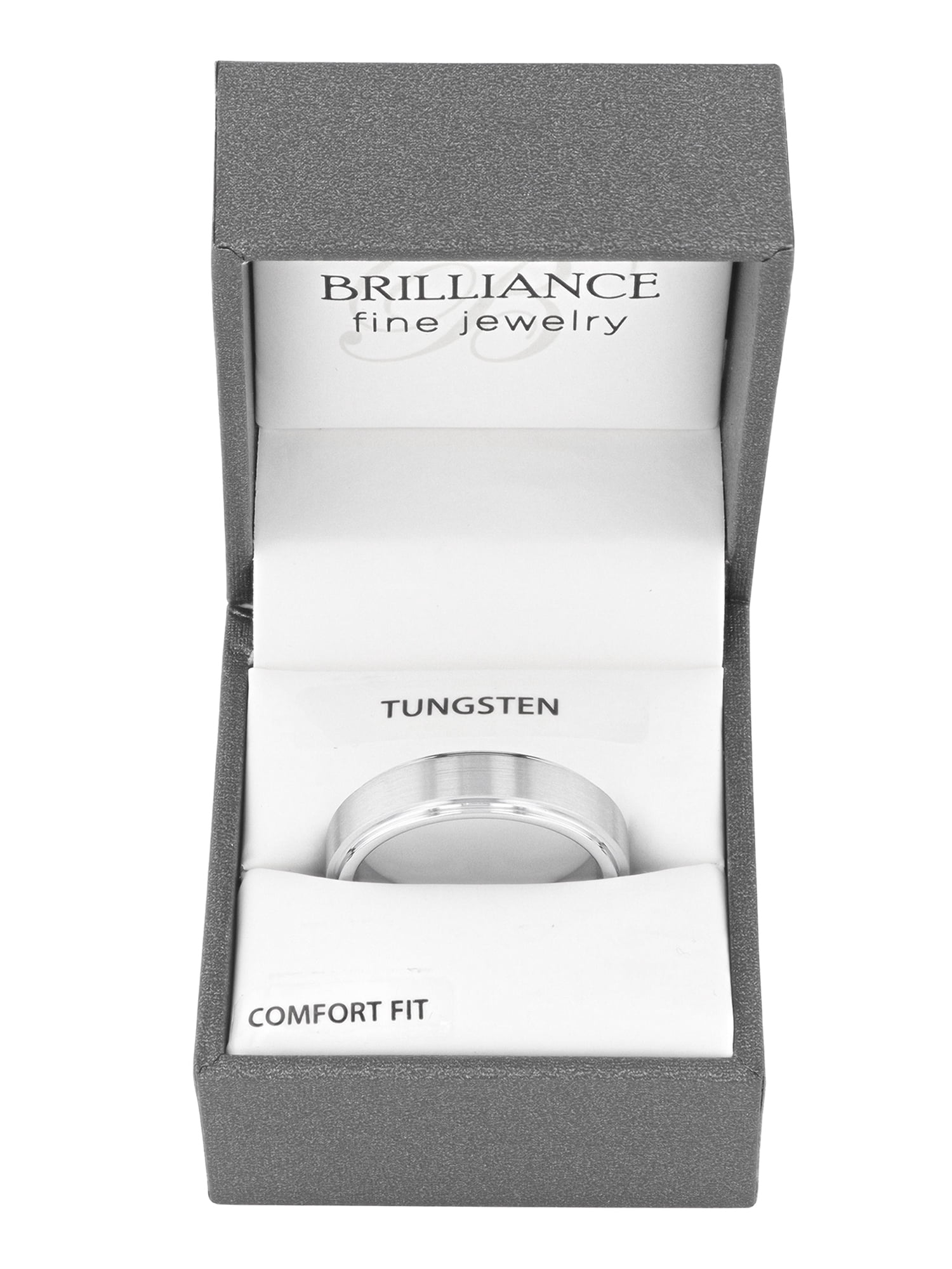 Men's Tungsten 6MM Satin and High-Polished Wedding Band by Brilliance Fine Jewelry - Mens Ring