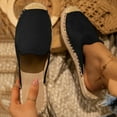 thumbnail image 2 of Juebong Women's Mules Casual Flat Closed Toe Slippers Shoes Espadrille Slip On Mules, Black, 5.5, 2 of 3