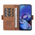 thumbnail image 2 of For Motorola Moto G54 5G Cell Phone Leather Case Stand Wallet Cover, 2 of 5