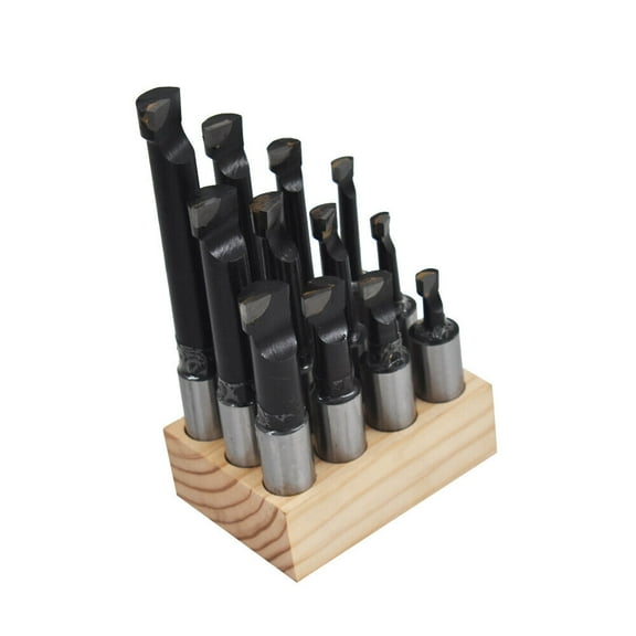 3/4" Boring Bar Set C6 12 Pcs Carbide Tipped Bars 3/4 Shank Lathe Tool